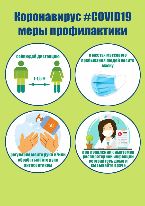 Памятка о действиях при коронавирусной инфекции COVID-19